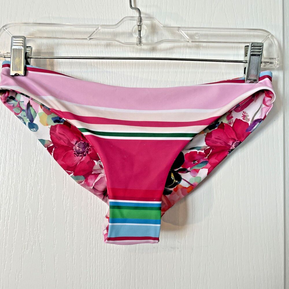 Altar'd State NWTSwim Suit Bottom Reversible Stripes Women's XSmall pink $40